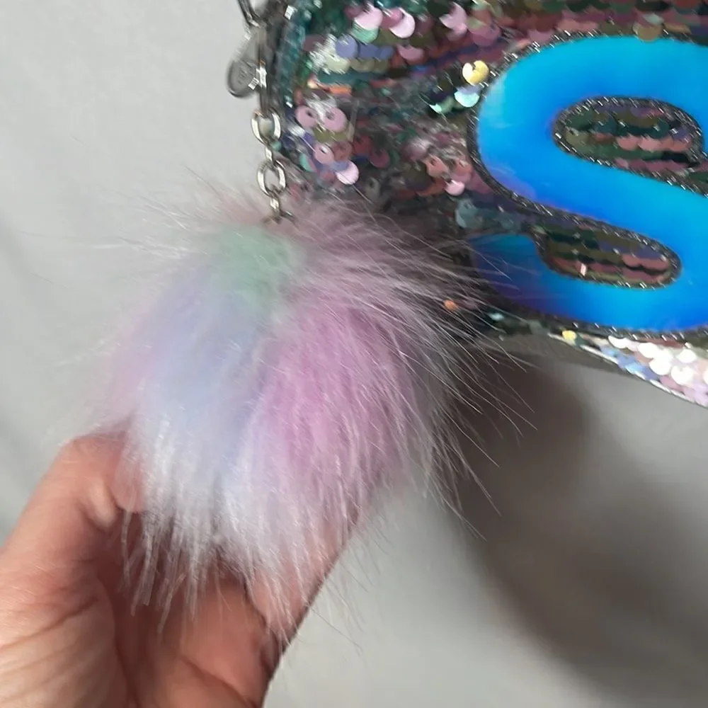 Justice Sequins Letter S Small Bag.